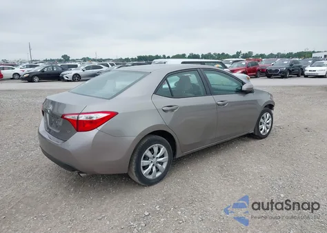 2015 Toyota Corolla L z USA, uszkodzony, nr VIN 2T1BURHE4FC275273